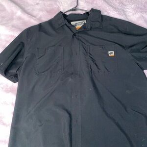 Duluth Trading Co Men's Black Casual Button Down Shirt